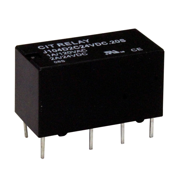 J104D2C24VDC.20S CIT Relay and Switch  Signal Relays Up to 2 Amps